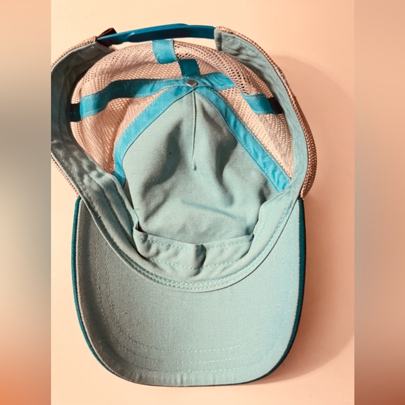 Patagonia Trucker Hat Teal / Blue Mesh Logo — Good Used Condition - Picture 2 of 4
